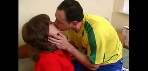  Horny MILF rides on a soccer players cock